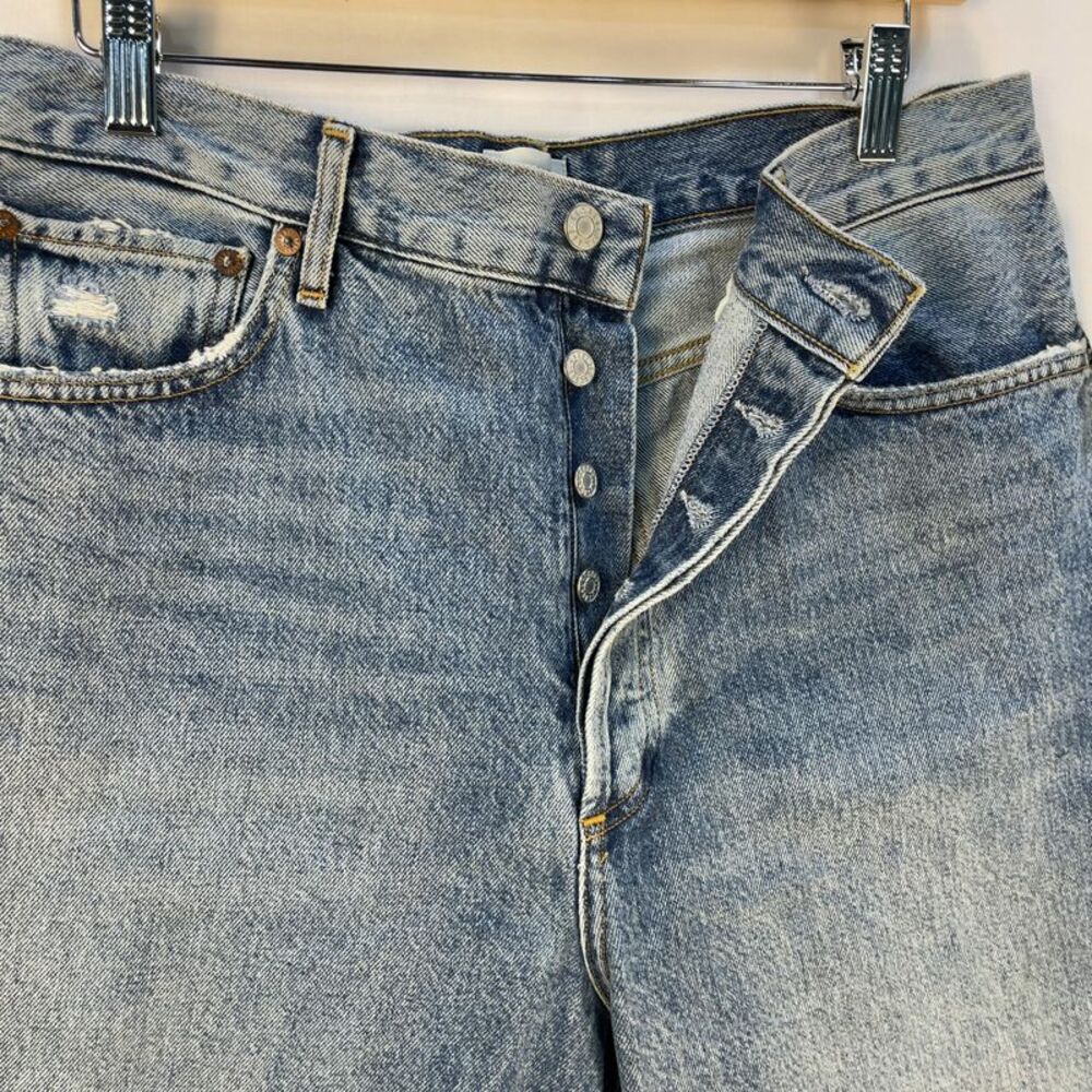 Agolde Pinch Waist High Rise Straight Jeans - Picture 3 of 5